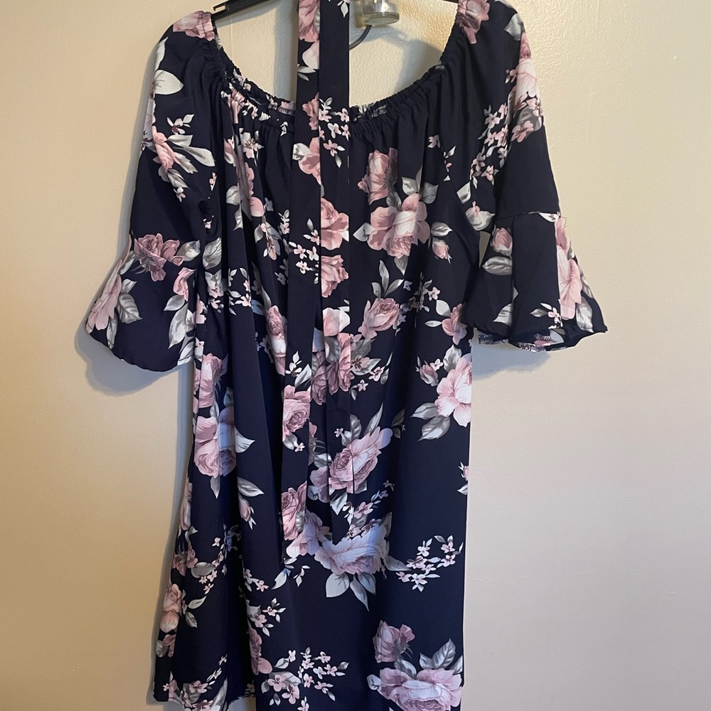 Off the shoulder floral dress
